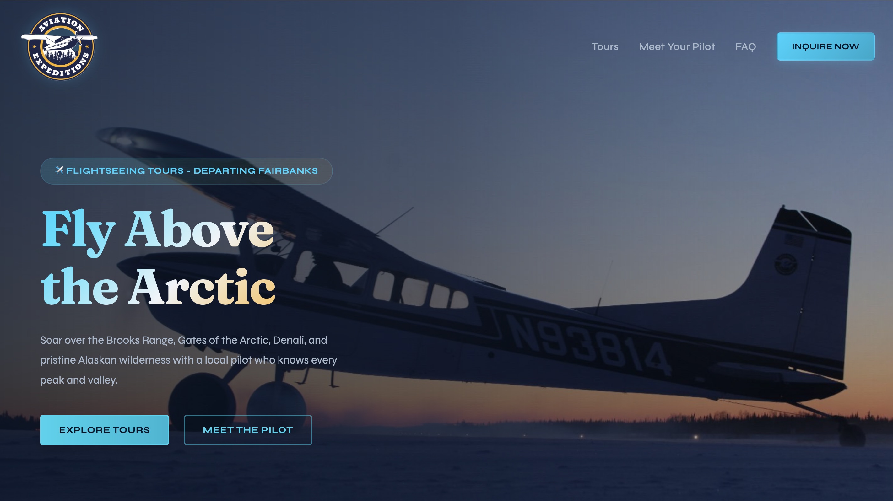 Aviation Expeditions — Redesign website by Woods Websites