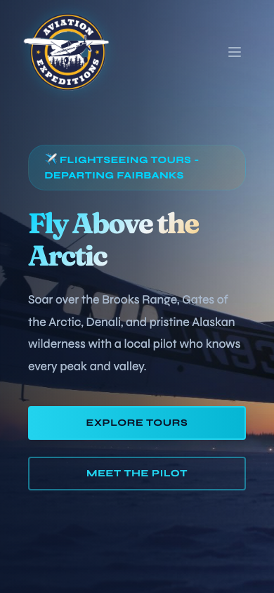 Mobile homepage